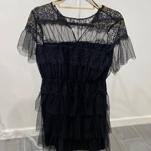Zara black mine dress